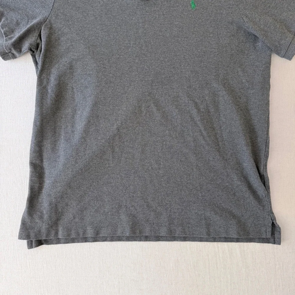 Polo Ralph Lauren Polo Shirt Mens XL Grey Classic Fit Short Sleeve Pony Logo